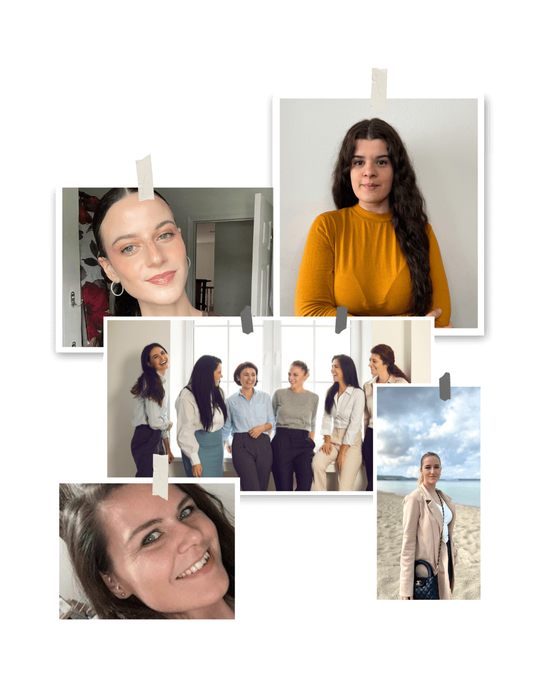 A collage of the Endometriosis Sisters Team members