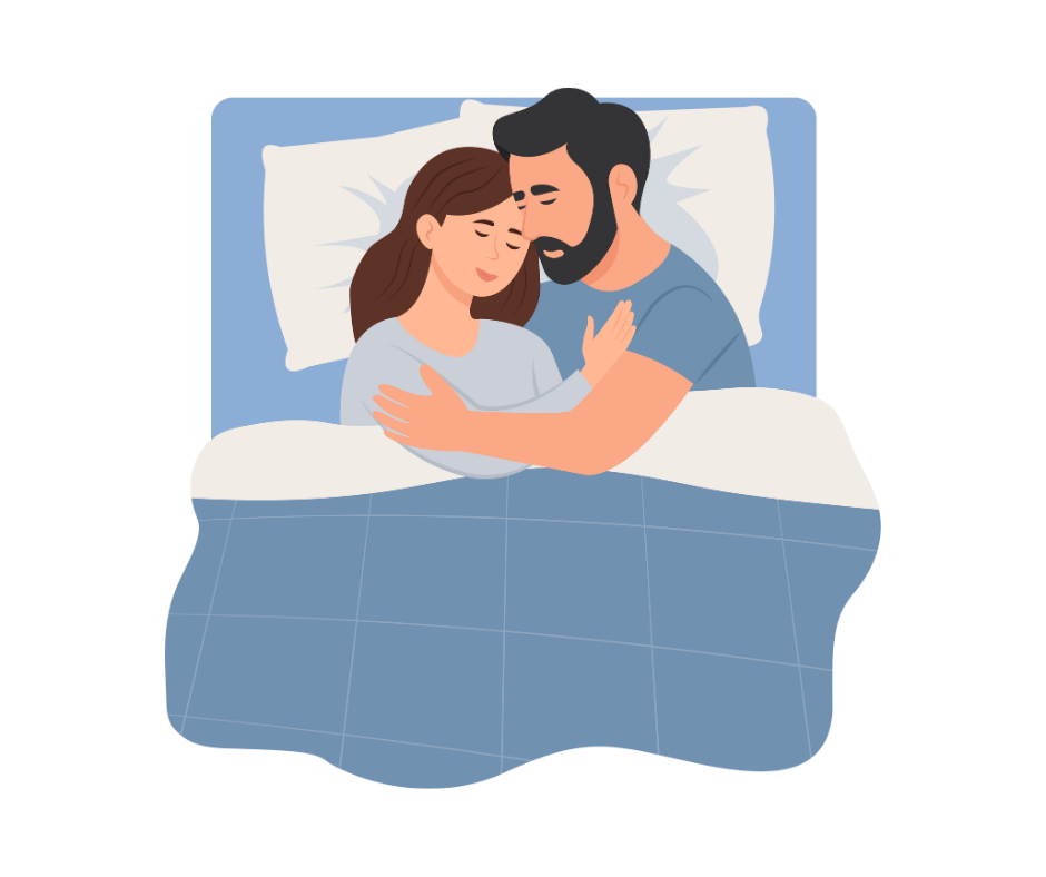 Intimate relationship support - couple having caring conversation