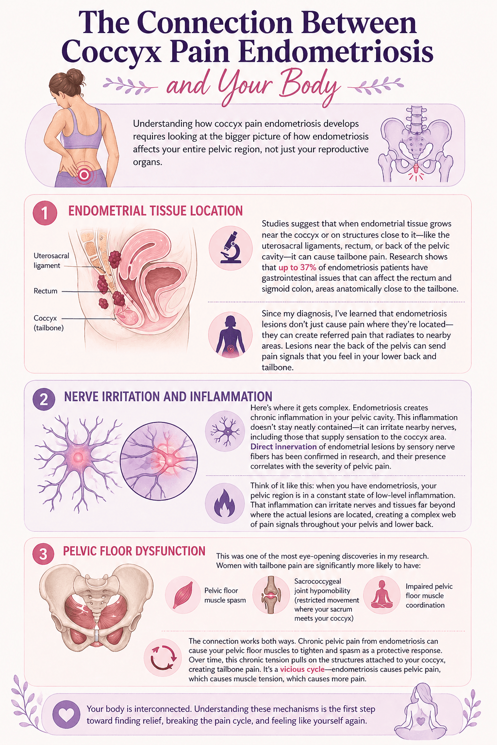 Coccyx Pain Endometriosis and Your Body